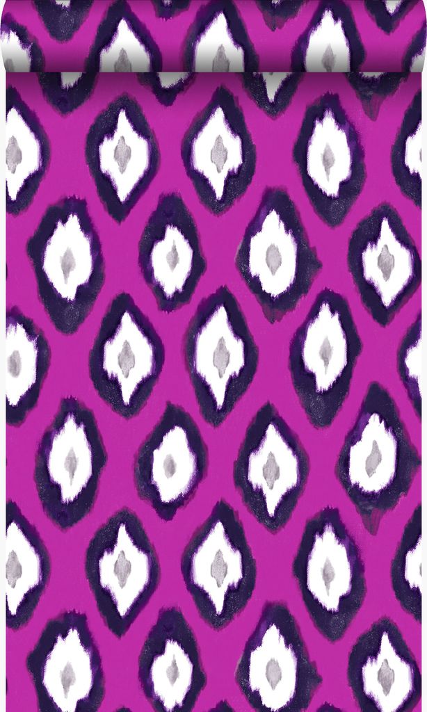 Origin Wallcoverings Tapete Ikat-Motiv Rosa 53 cm x 10.05 m