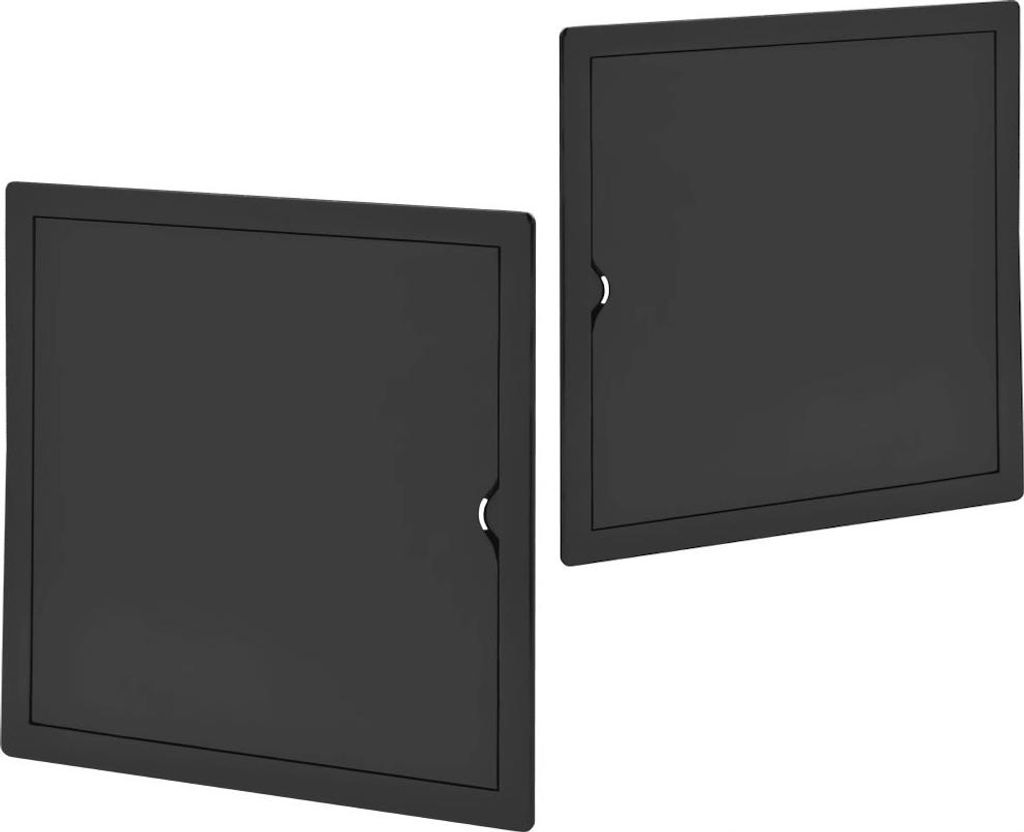 Orno | Revisionsklappe ID-30/30/B - 31,5 x 31,5 cm - Schwarz - Hochwertiges ABS - Flexibel und ästhetisch