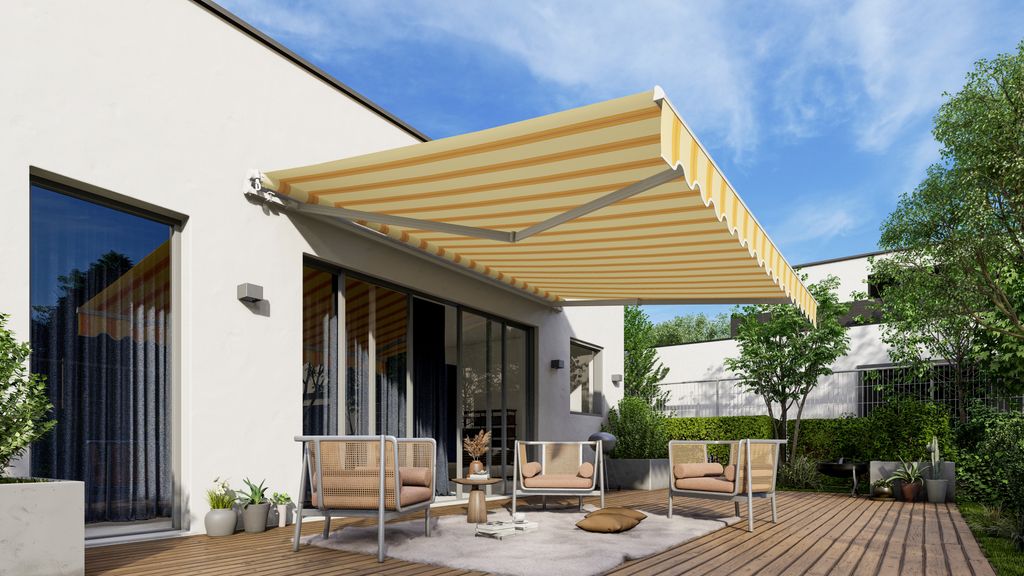 VANA 3 x 2,5 m stabile Aluminium Gelenkarmmarkise SP1105/SPD038