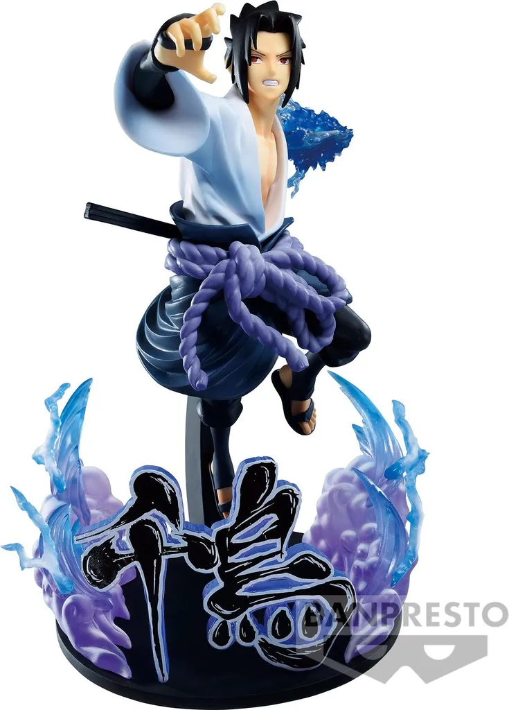 Statuette Sasuke Uchiha 20cm Naruto Shippuden Vibration Stars PVC Bleu