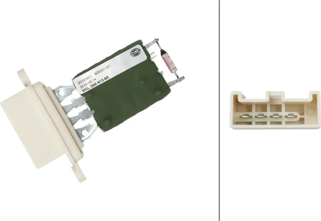 Résistance Pulseur d'Air 4 Pôles HELLA 12V Haute Qualité pour Opel Meriva