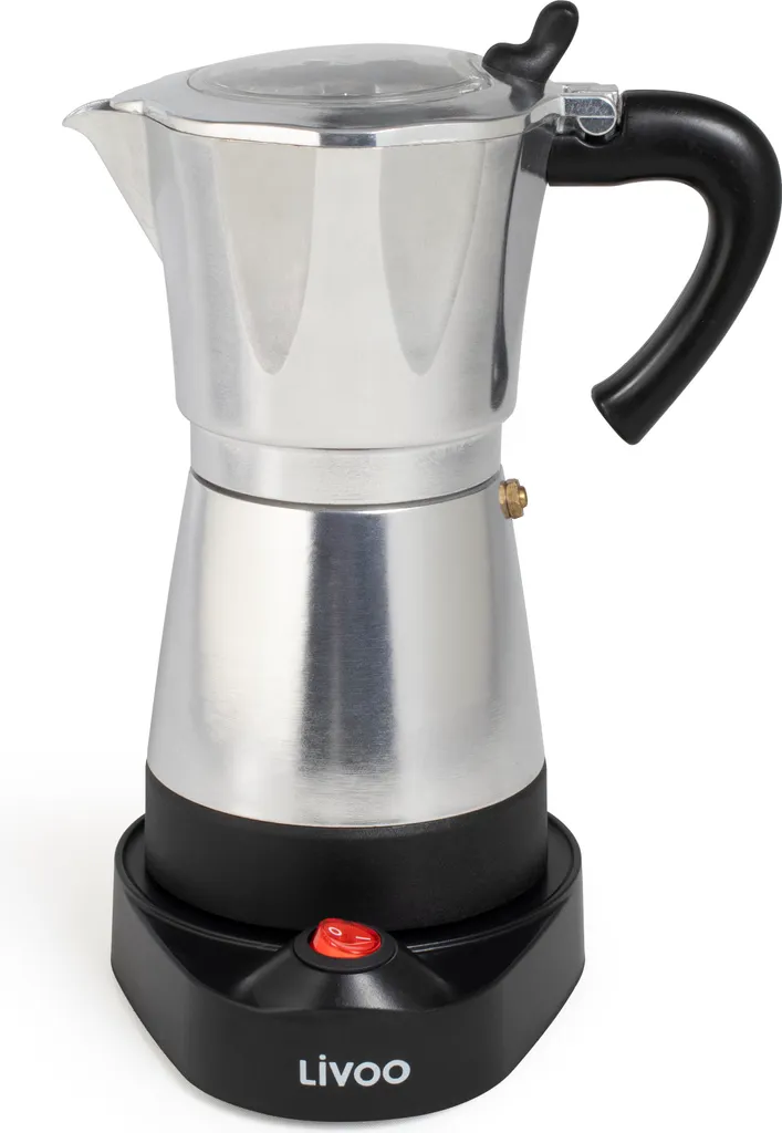 Préparez 6 Cafés Italiens avec la Cafetière Électrique Livoo 480 Watts