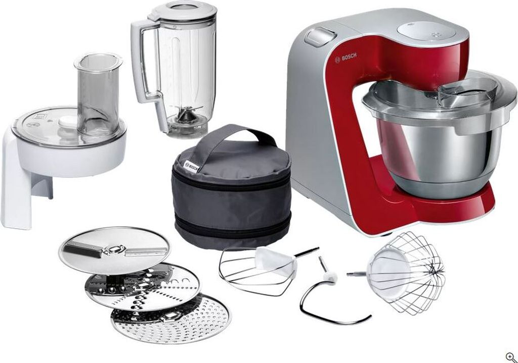 BOSCH Küchenmaschine MUM58720 1000Watt Edelstahl/rot Produktbild 19