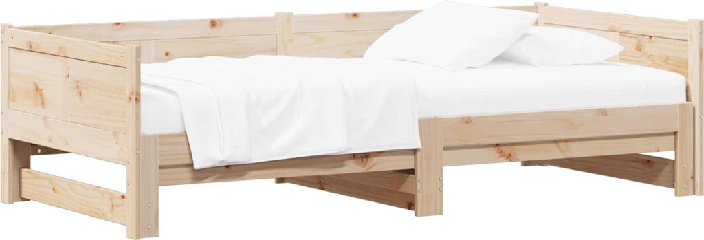 vidaXL Letto da giorno allungabile naturale 180 x 200 cm in Immagine del prodotto 