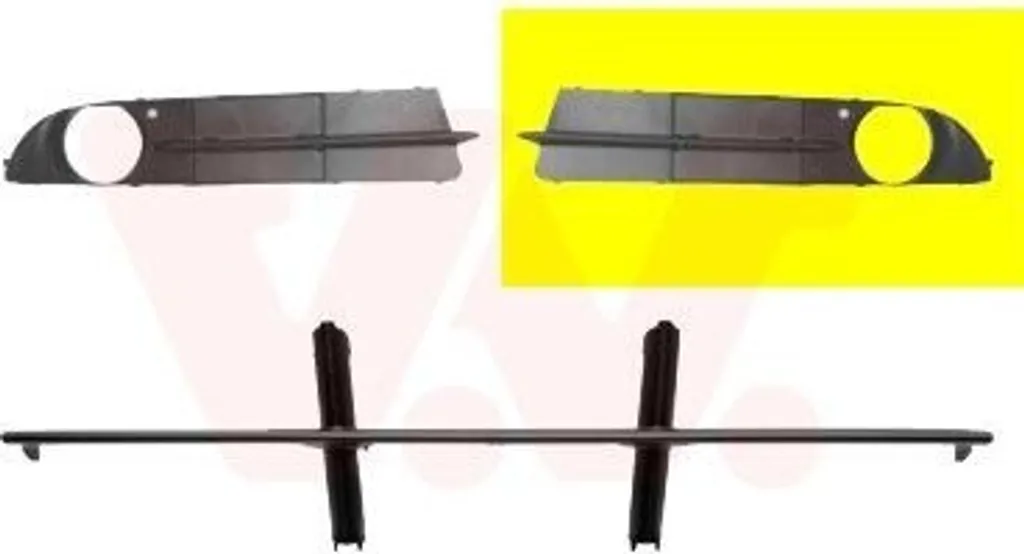 VAN WEZEL Griglia di ventilazione paraurti per BMW 5 Berlina (E60)