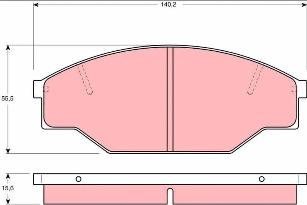 Plaquettes de frein TRW GDB1181 d'origine OE J0449135130 pour Taro