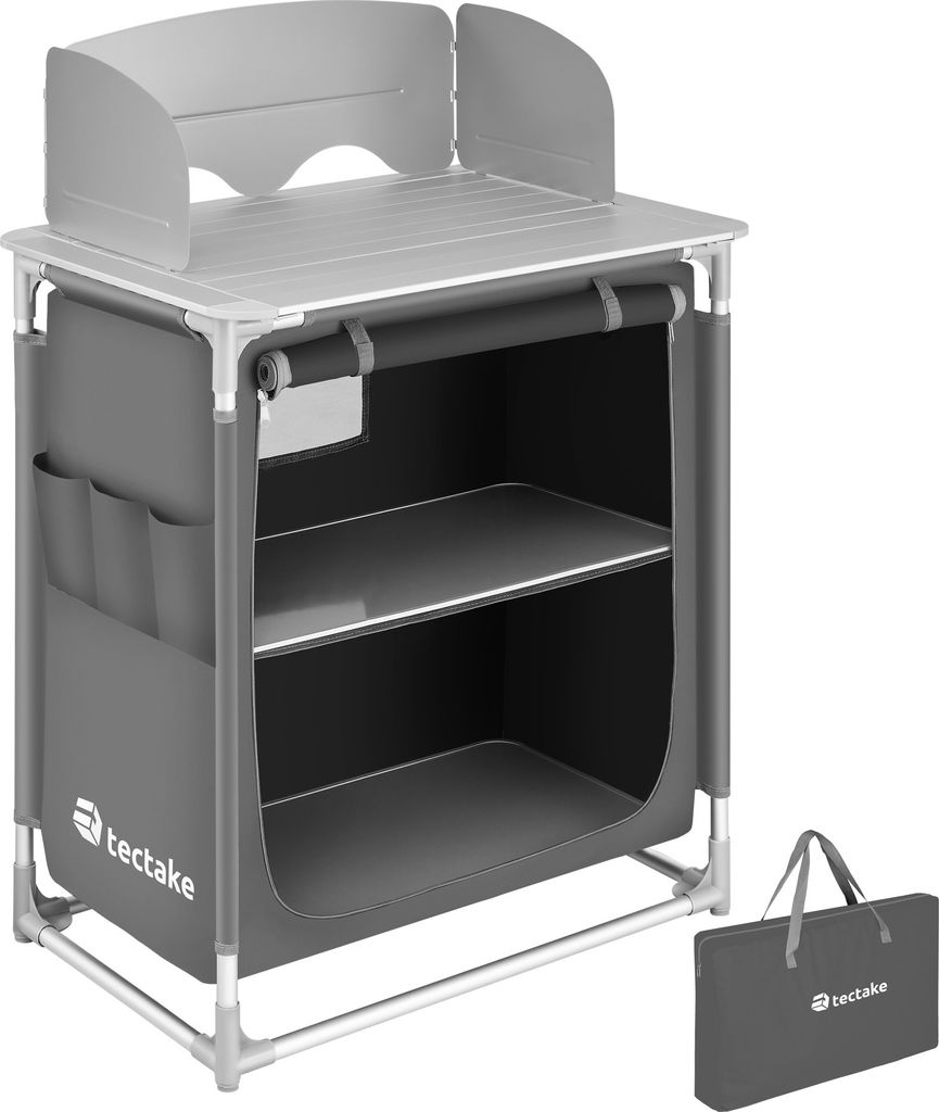 Kempingová kuchyňa Premium s 2 priehradkami skladacia 76 x Obrázok produktu 