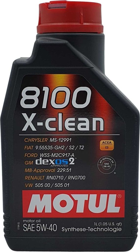 Motul 8100 X-clean 5W-40 1 Liter Produktbild 2
