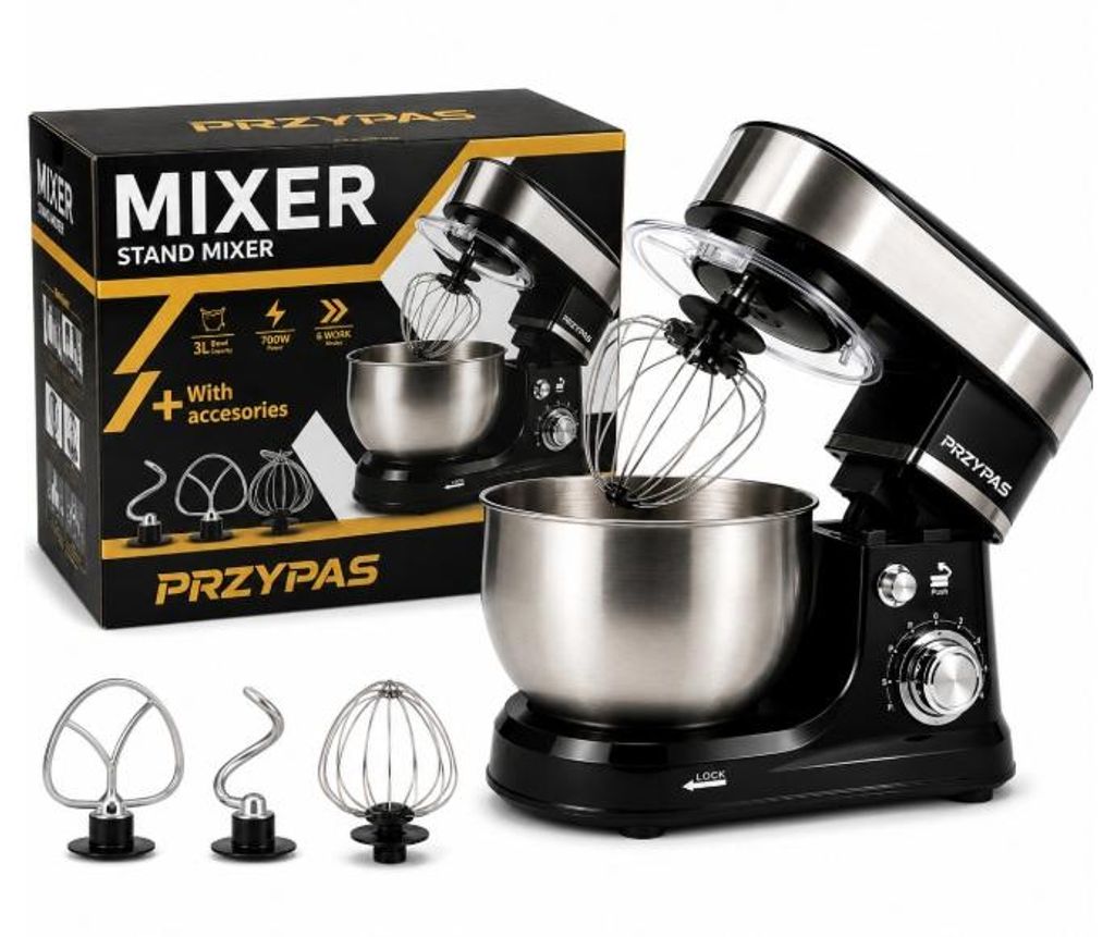 Küchenmaschine Planetenmixer 700 W, 3 L, 6 Gangstufen, Produktbild 