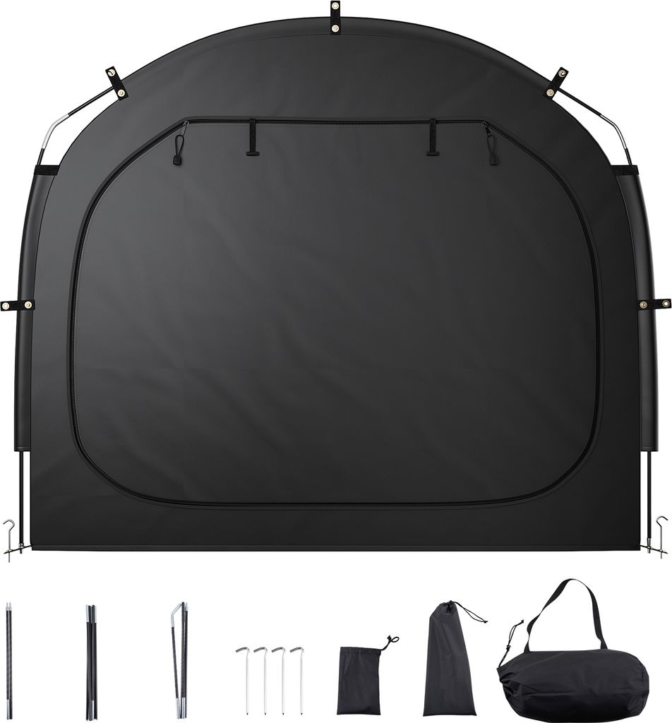 SucceBuy Wasserdichtes Outdoor-Fahrradaufbewahrungszelt für 3-4 Fahrräder – Geräumig und langlebig