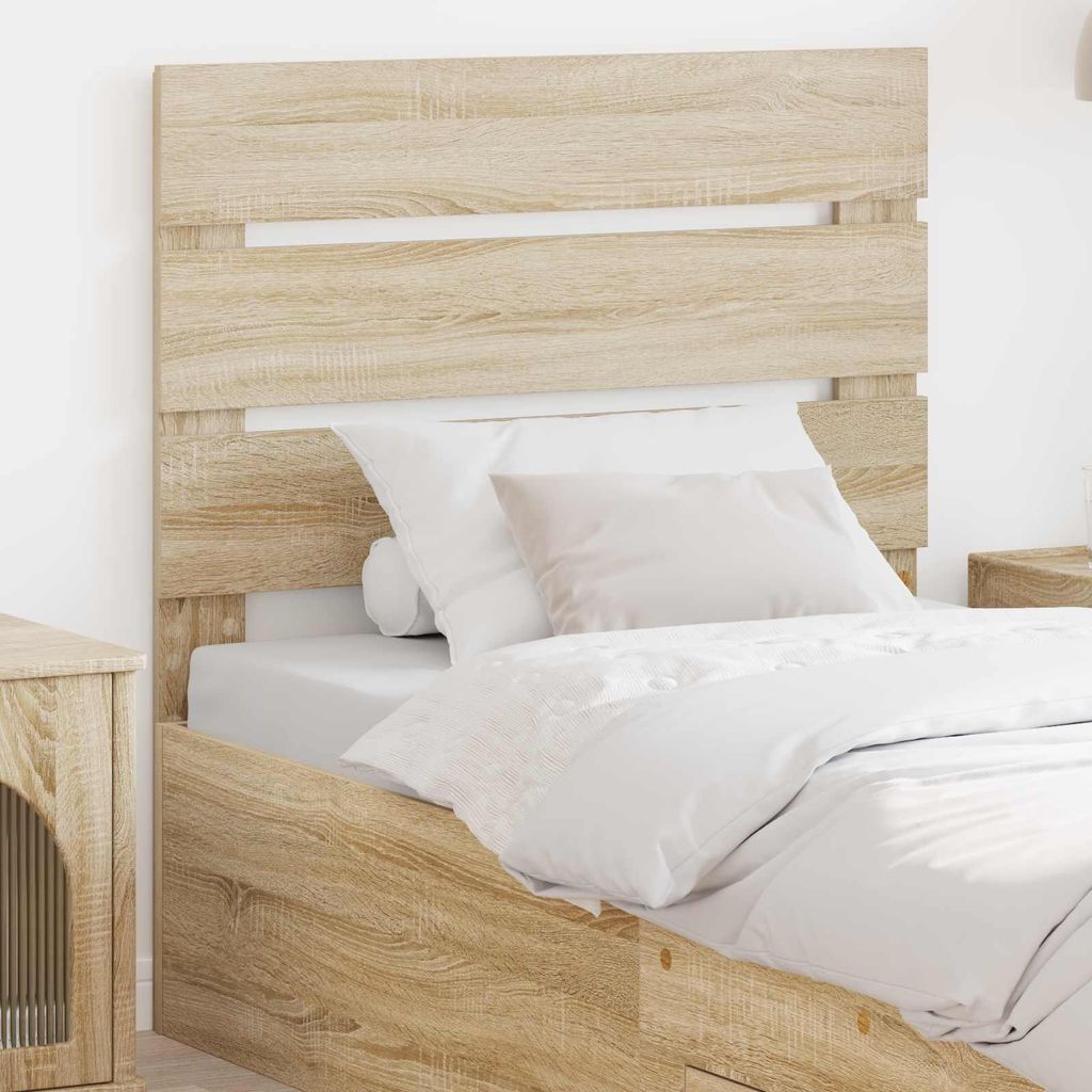 "Schlussverkauf" Bettkopfteil 1 pc - Einfache Montage - Sonoma-Eiche 80 cm Holzwerkstoff C11241