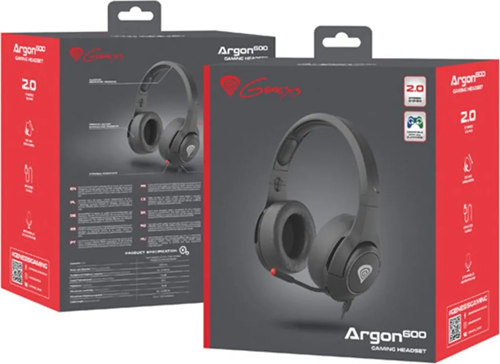 Casque Gamer Argon 600 Genesis avec Micro Rétractable et Son Stéréo Hi-Fi - 7