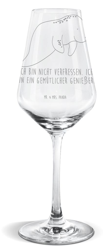Mr. & Mrs. Panda Weinglas Seekuh Chillen - Transparent - Geschenk, Diät, wein glas, Zucker, Essen, Meer, Weißweinkelch, Abnehmen, Weißwein Kelch...
