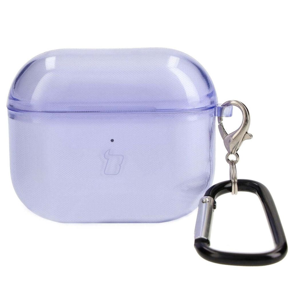 Bizon Case Kopfhörer Clear Airpods 3 klar-lila
