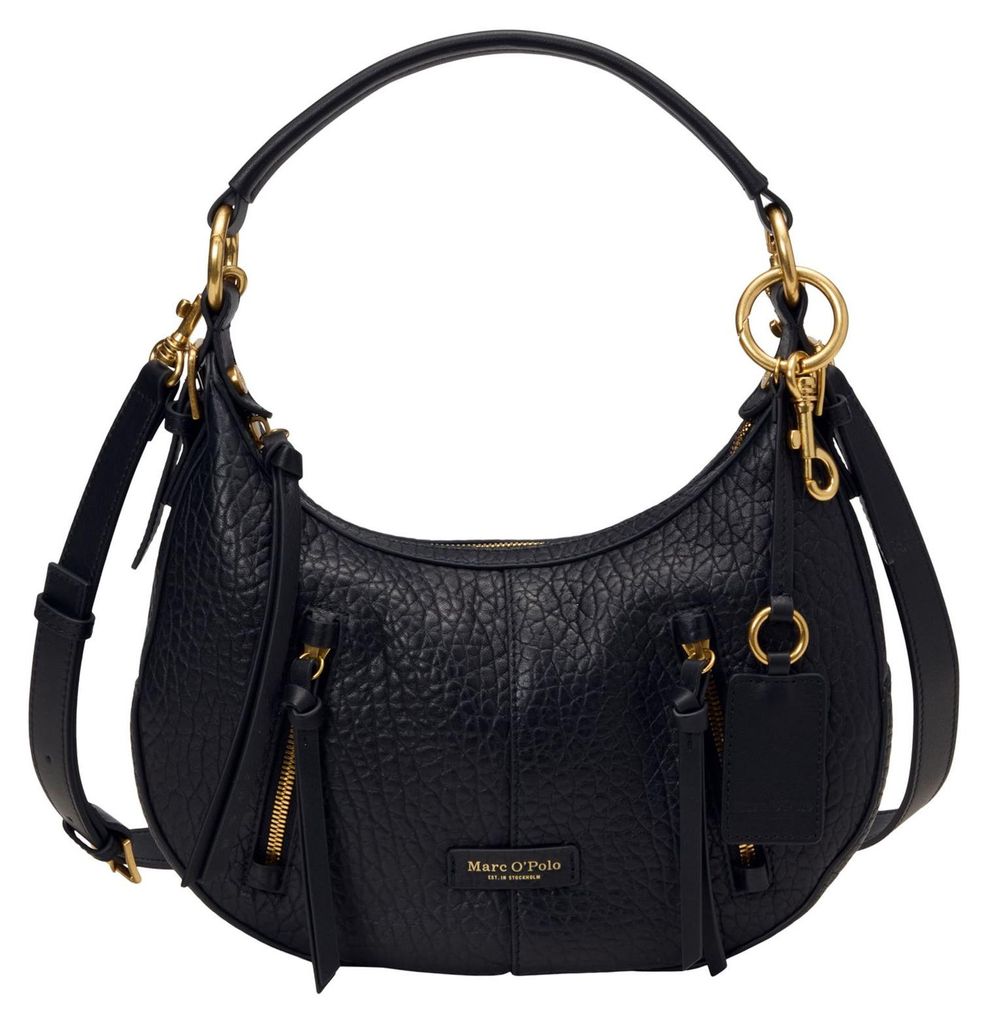 Marc O'Polo Schultertasche Umhängetasche Pernille Hobo Bag Black schwarz