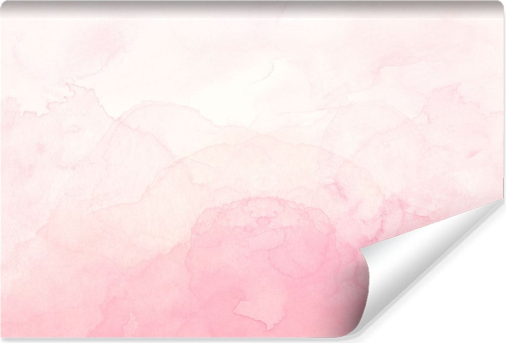 Muralo XXL Selbstklebende FOTOTAPETE Rosa OMBRE gemaltes Aquarell (B) 135 cm x (H) 90 cm Tapete Wandtapete WOHNZIMMER SCHLAFZIMMER 4685
