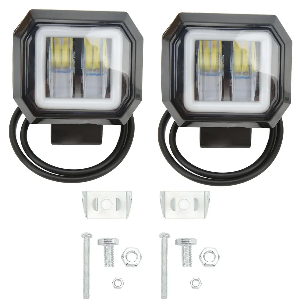 Phare Additionnel LED 20W pour SUV et ATV, Éclairage Latéral de Sécurité