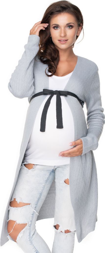 PeeKaBoo Damen-Cardigan für Schwangere Hazlendru hellgrau Universal