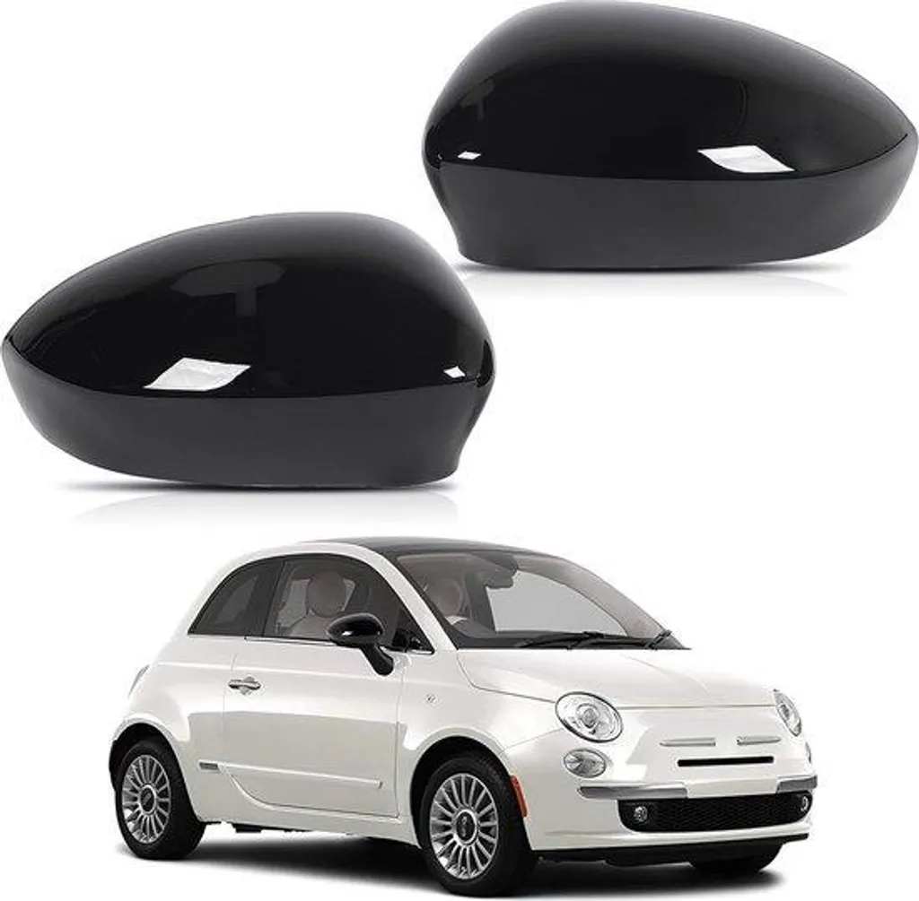 Coque de rétroviseur extérieur noir brillant pour un look sportif