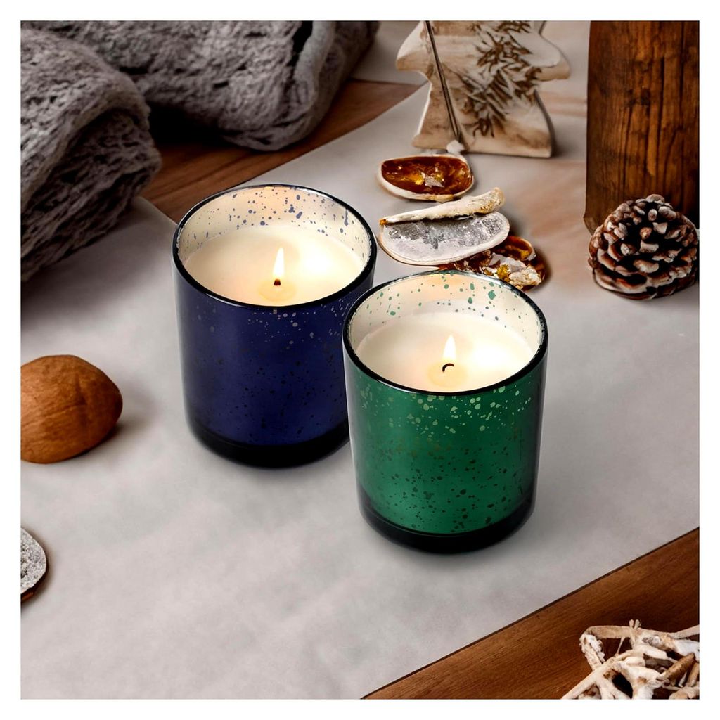 Duftkerzen 2er-Set "Forest Berry Blend" & "Woodland Oak" | Geschenk für Frauen zum Geburtstag | Wellness-Geschenk aus natürlichem Soja