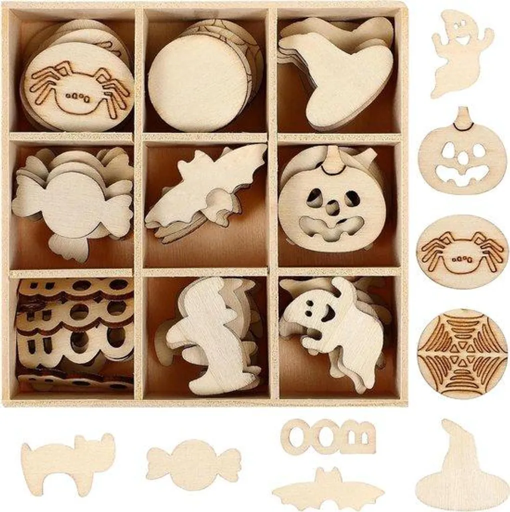 72 Citrouilles en Bois pour Halloween - Idéal Loisirs Créatifs et DIY