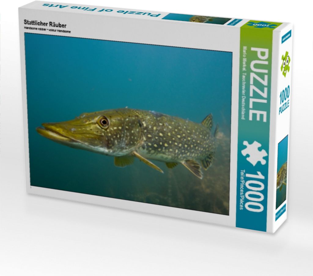 Calvendo Stattlicher Räuber 1000 Teile Puzzle quer 640x480mm, Merkel. Tauchrevier Deutschlan; 7432932