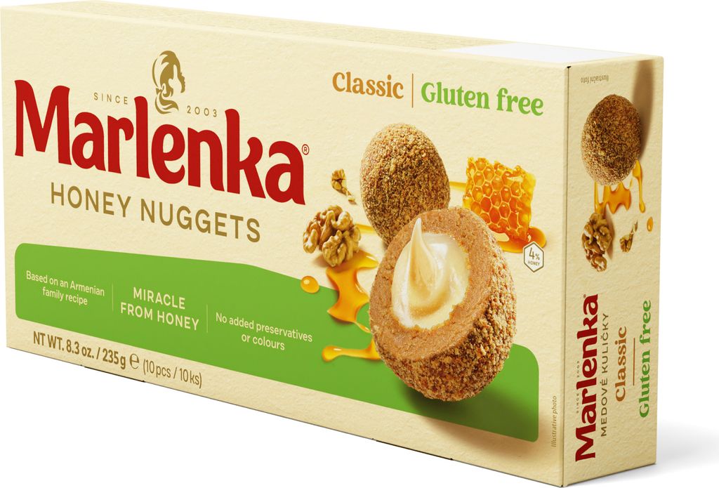 MARLENKA® Glutenfreie Honigkugeln (Großpackungen 12 x 235g) Produktbild 