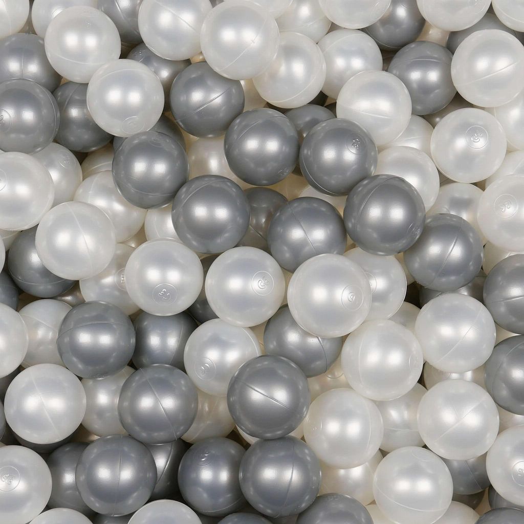 Spielzeugbälle ø7cm 200Stk Perle, silber