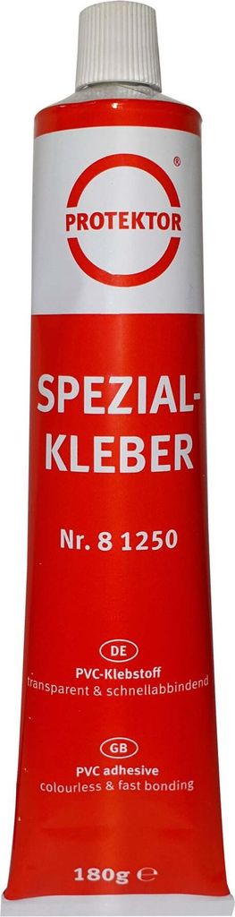INEFA Kleber Dachrinne Kunststoff 180gr Tube Transparent Spezialkleber, PVC-U Kunststoff Kleber, Abdichtung für Regenrinne und Dachrinnenzubehör