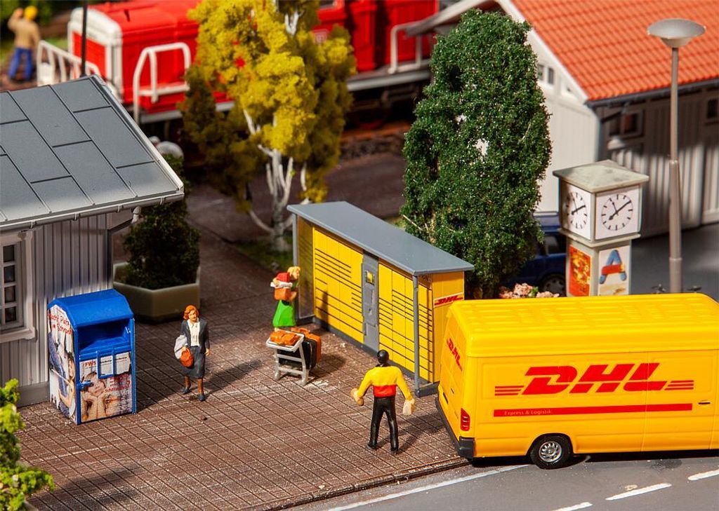 Faller 180281 - 1/87 / H0 2 Packstationen DHL - Neu Produktbild 