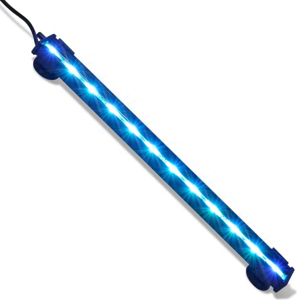 Rampe LED Multicolore pour Aquarium avec Bulles d'Air Intégrées 32 cm