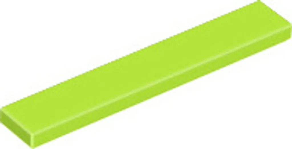 250 pièces LEGO 6636 Tuile 1x6 Lime en vrac pour créations personnalisées