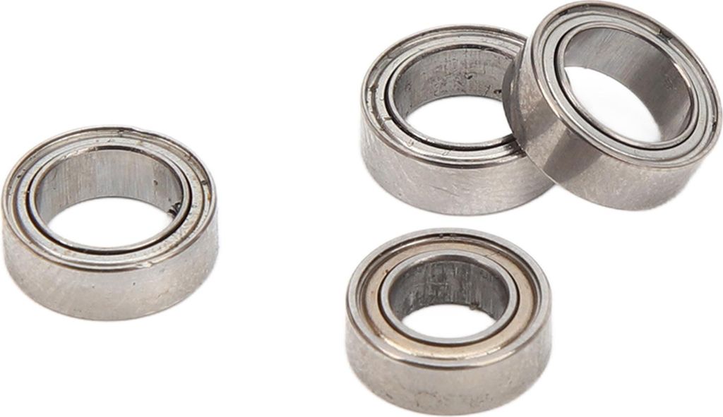 4PCS RC Auto Kugellager Stahl Set für SCY 16101 16102 16103 16201 1/16 Fernbedienung Silber