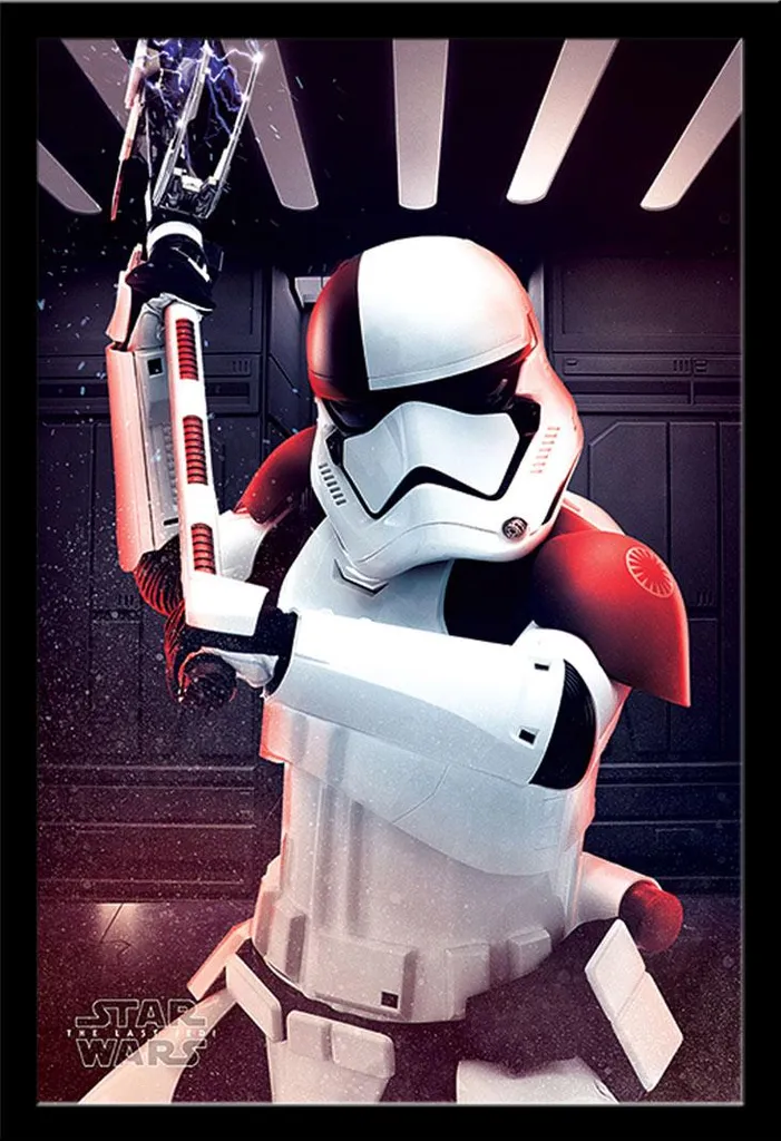 Poster Star Wars encadré avec cadre noir Shinsuke et vitre acrylique 61cm
