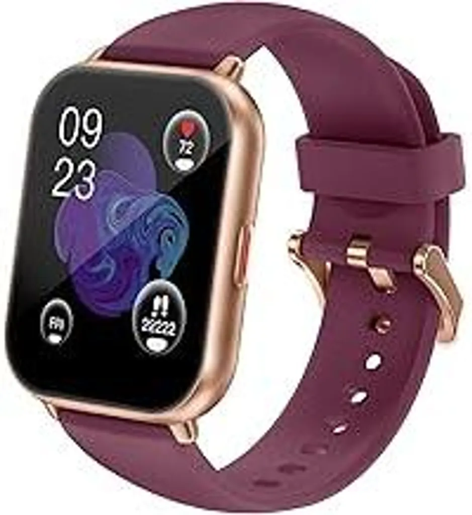 Smartwatch da donna RUIMEN con funzione telefono, schermo touch HD da 1,85 pollici, oltre 110 modalità sportive, monitoraggio SpO2, cardiofrequenzimetro, monitoraggio del sonno, contapassi per Android iOS