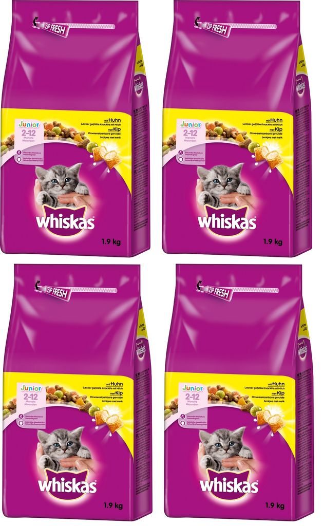 4x Whiskas Junior mit Huhn 1,9 kg Kaufland.de