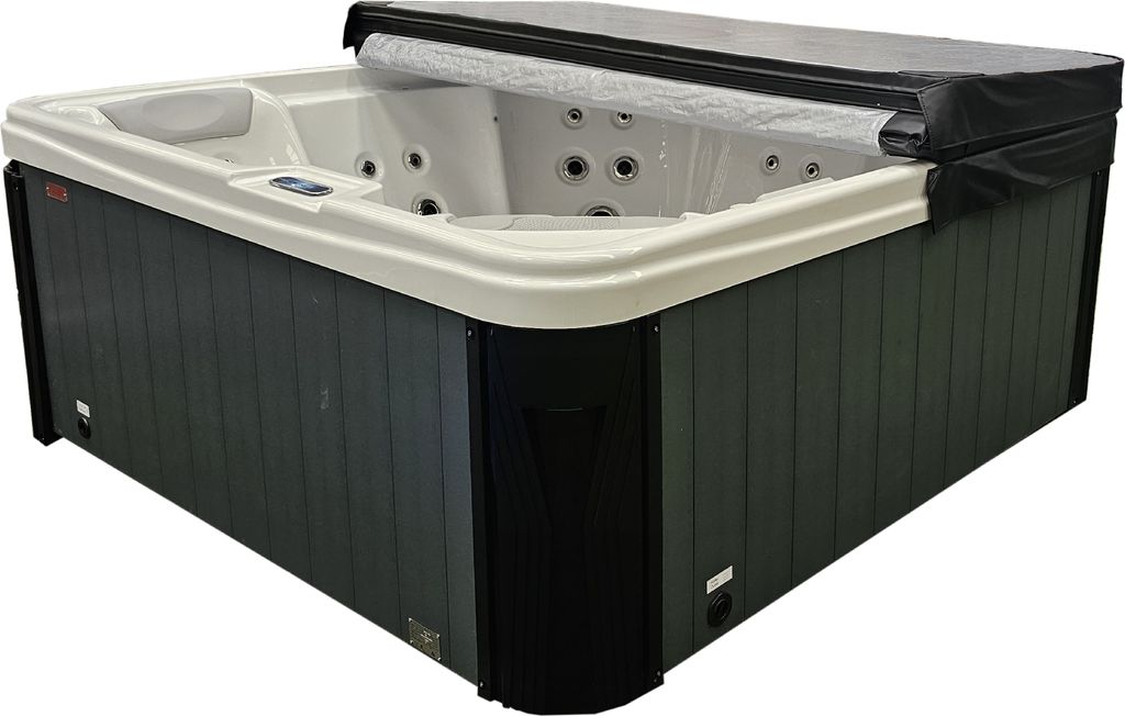 Whirlpool SET 200x200cm SPA LED Farblicht Outdoor Indoor Pool 4 Pers.(Teico-066)