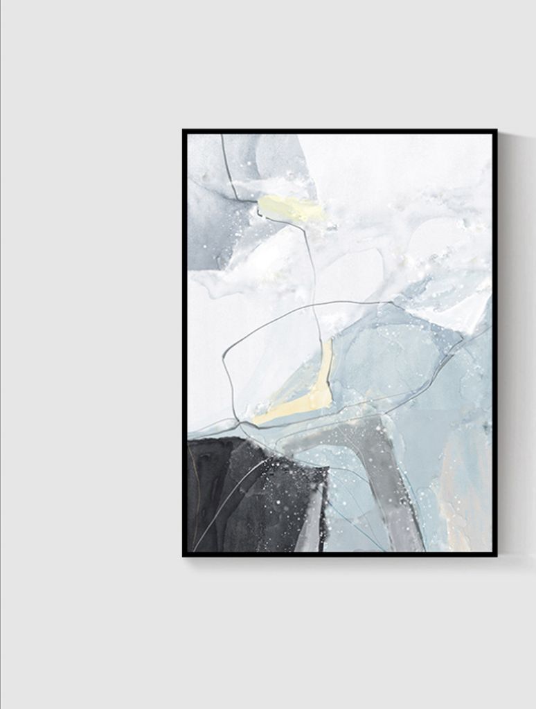 TPFLiving Kunstdruck LW-59 (OHNE RAHMEN) Poster - Leinwand - Wandbild - Hochauflösender Giclée-Druck, langlebig und hochwertig - Nordic Art - Abs...