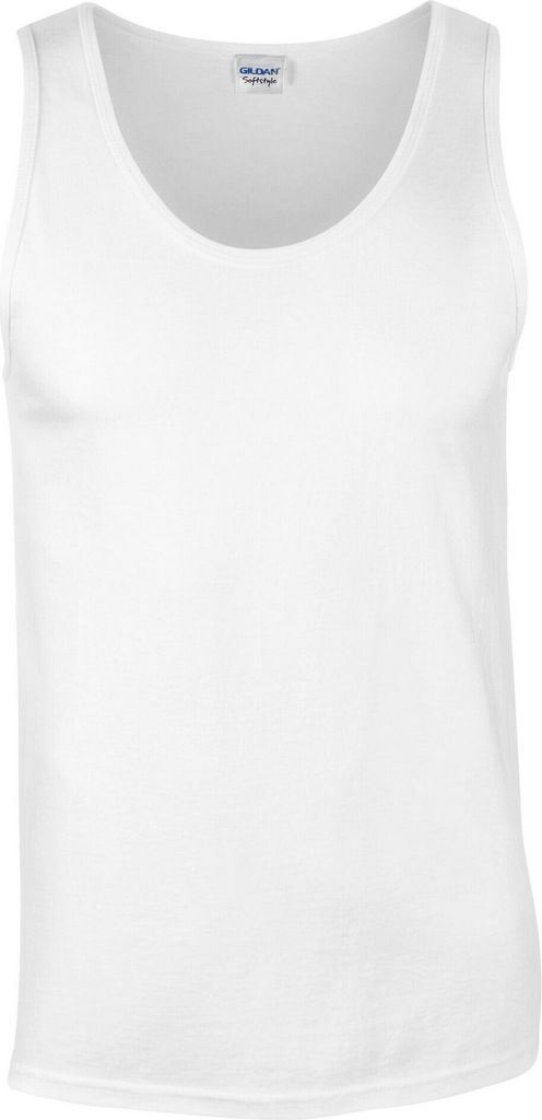 Gildan - Ärmelloses Oberteil für Herren BC5441 (XXL) (Weiß)