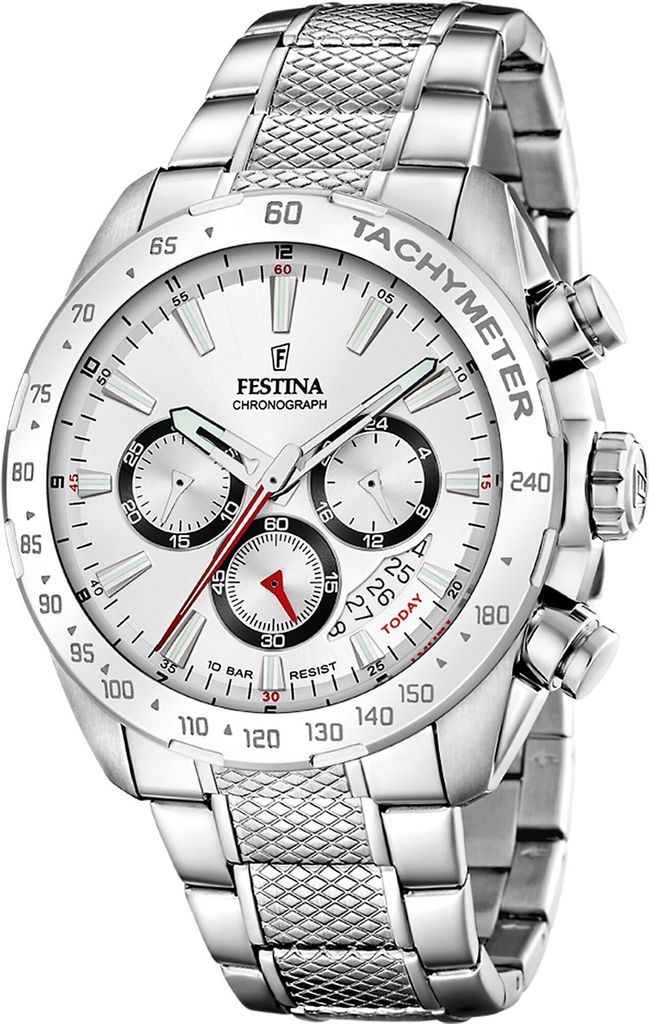 Festina F20668/1 Herrenuhr Timeless Chronograph 45mm 10ATM
