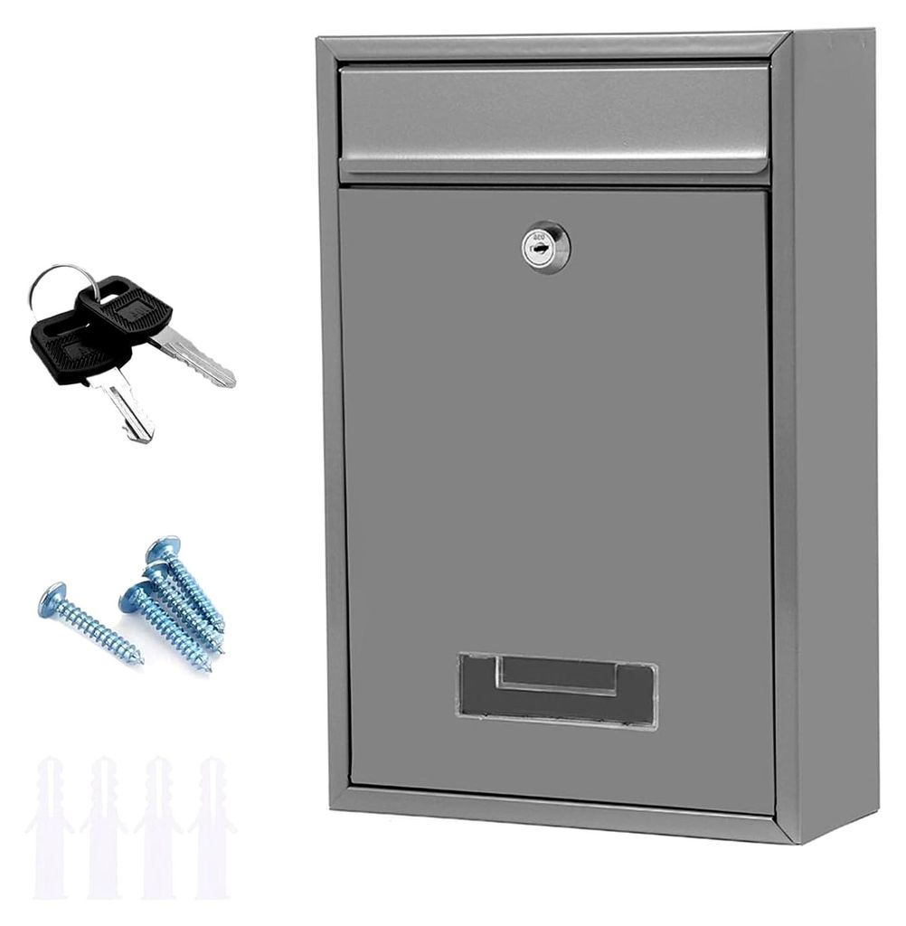 Wandbriefkästen, Briefkasten für den Außenbereich, wasserdichter Wandpostkasten für Briefe, sichere Postbox für Zuhause und Büro