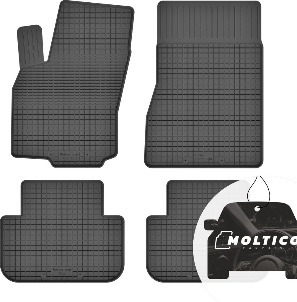 Gummimatten mit Rand Auto Fußmatten Gummi Automatten Passgenau 4-teilig Set - passend für Daihatsu Sirion I M100 1998-2004