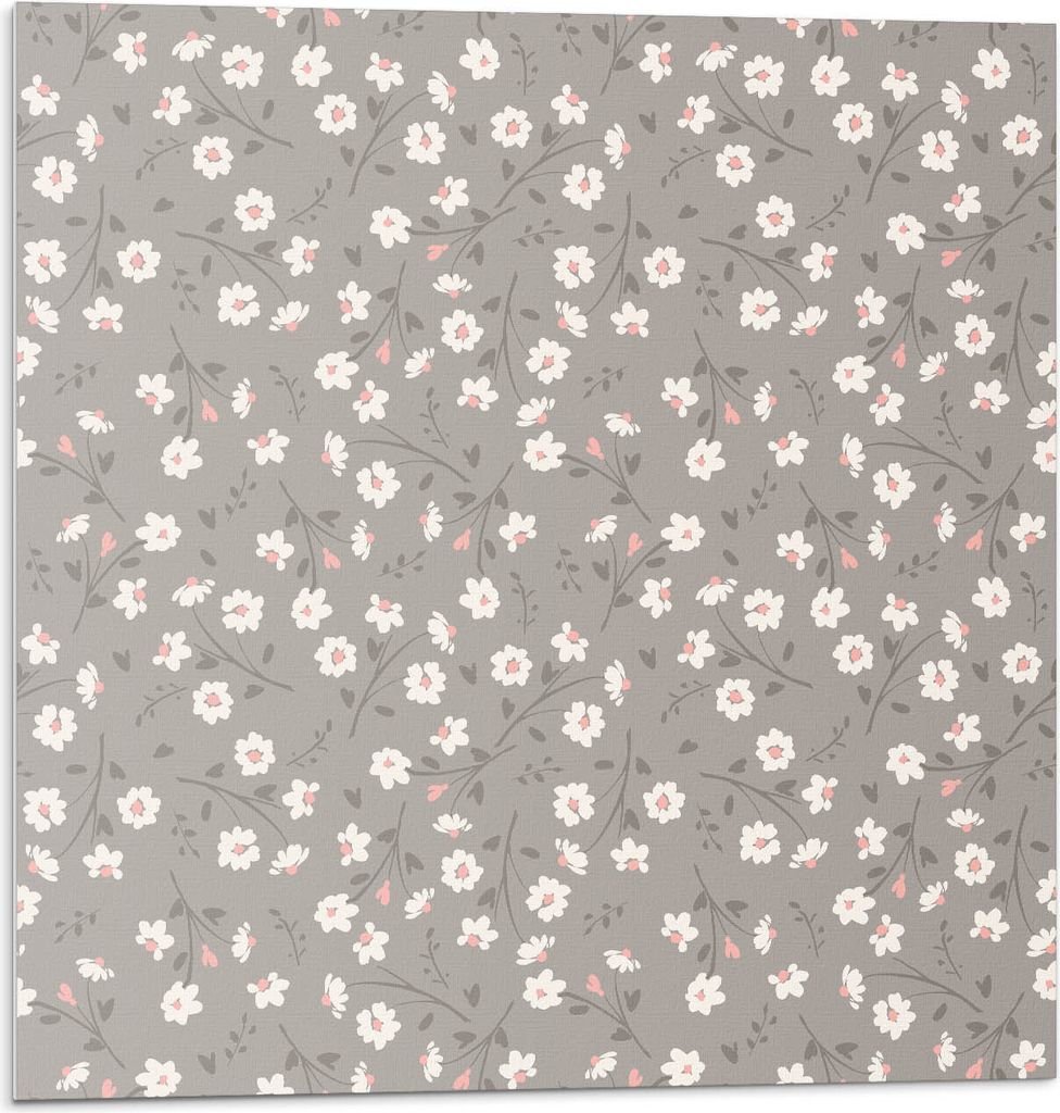 Blumenmuster Auf Dem Hintergrund – Selbstklebende Fliesen – Wandverkleidung – Wandpaneel – PVC Fliesen – Vinylflisen – PCV Flisen – S...