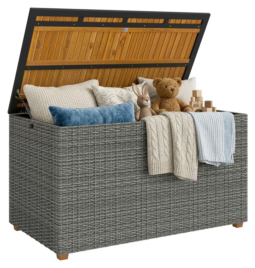 Outsunny Gartenbox 450 L Polyrattan wasserdicht Auflagenbox Produktbild 