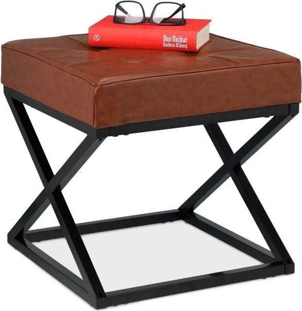 Hocker mit Kunstleder