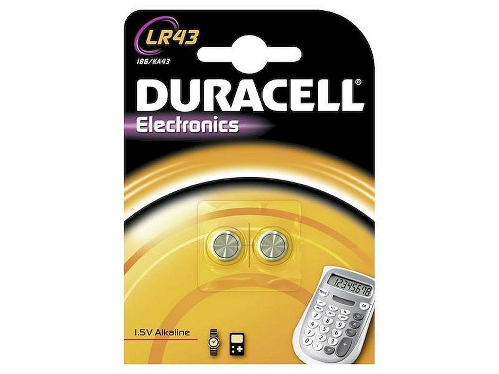Duracell LR43, Einwegbatterie, SR43, Alkali, 1,5 V, 2 Produktbild 