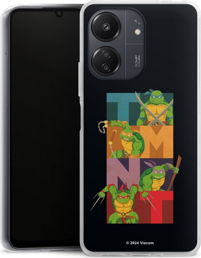 DeinDesign Handyhülle für Xiaomi Redmi 13C 4G Silikon Hülle Case Smartphone Schutzhülle Fanartikel Offizielles Lizenzprodukt Teenage Mutant Nin...
