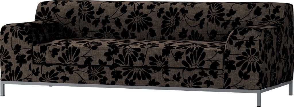Dekoria Bezug für Kramfors 3-Sitzer Sofa, braun-schwarz, Sofahusse, Kramfors 3-Sitzer