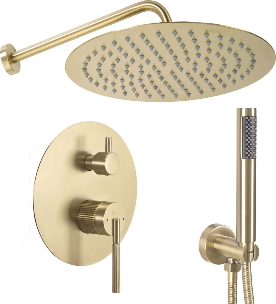 Rea Duschgarnitur Js-622711Bg Argon Brush Gold