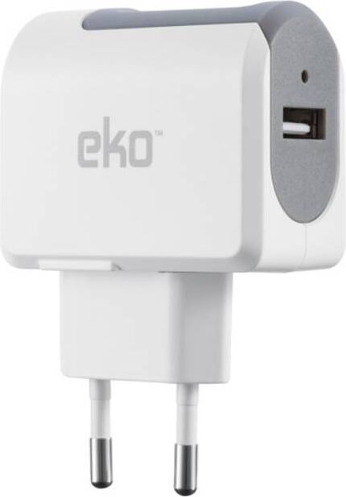 Eko, Netzladegerät USB Universal 1A, Weiß